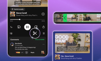 Spotify lanza Clips para guardar y compartir fragmentos de podcasts