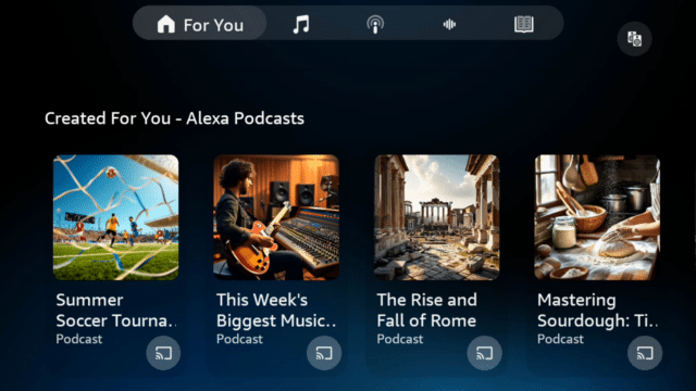 Amazon lanzará Alexa Podcasts para crear episodios personalizados con IA